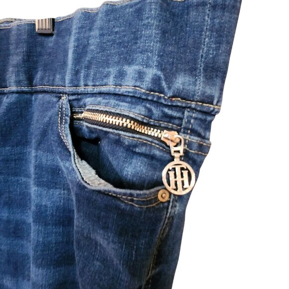 Tommy Hilfiger Gramercy Ankle Pull on Denim Jeans Pockets Womens size 20W - Picture 3 of 4